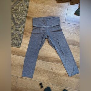 Gray Lululemon Cropped Leggings